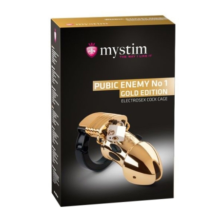Пояс верности с электростимуляцией Mystim Gold