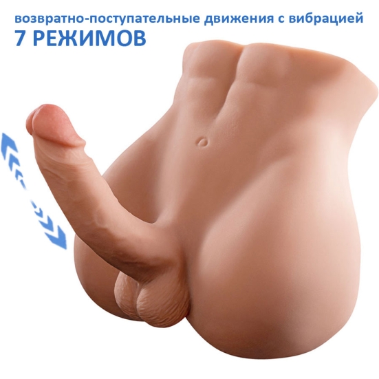 Мастурбатор-анус с фаллосом Bartlett SHEQU