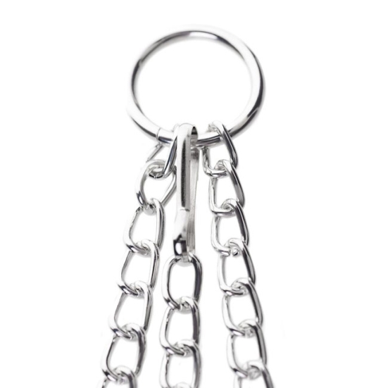 Кольцо с зажимами на соски ToyFa Metal