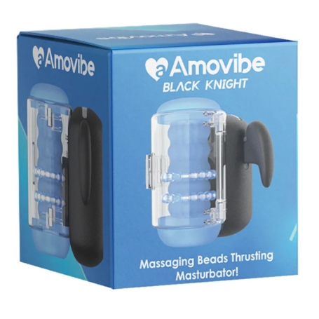 Робот-мастурбатор Amovibe Black Knight с бусинами